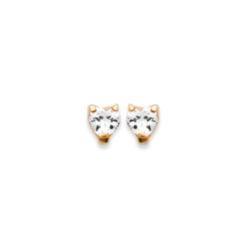 Coque de Nacre Puces d'oreilles plaqué or 2364010