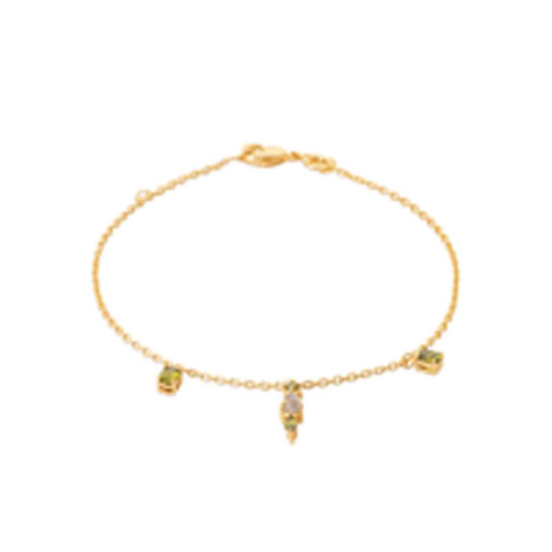 Coque de Nacre Bracelet plaqué or 974005