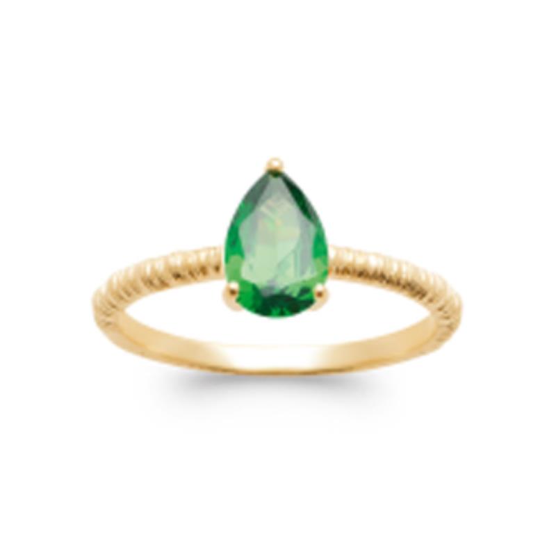 Coque de Nacre Bague solitaire plaqué or 2968355