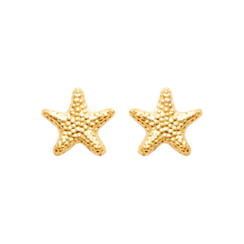 Coque de Nacre Puces d'oreilles plaqué or 23087200