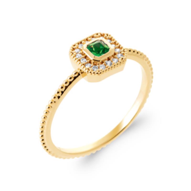 Coque de Nacre Bague solitaire plaqué or 2933850
