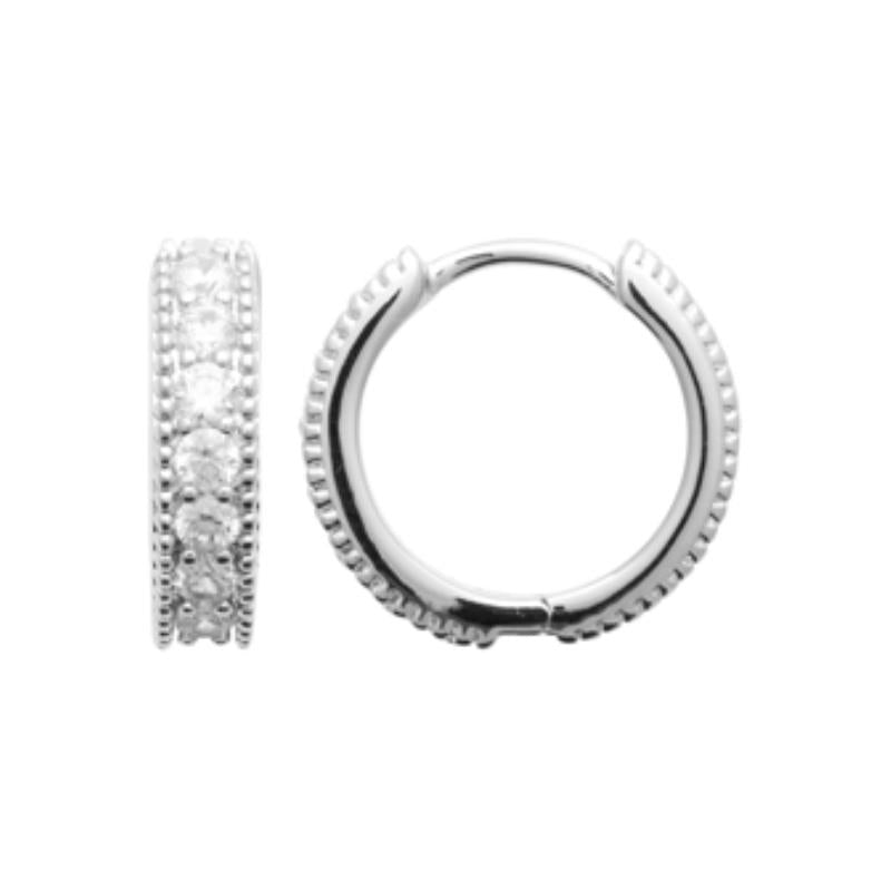 Coque de Nacre Créoles argent 1674110