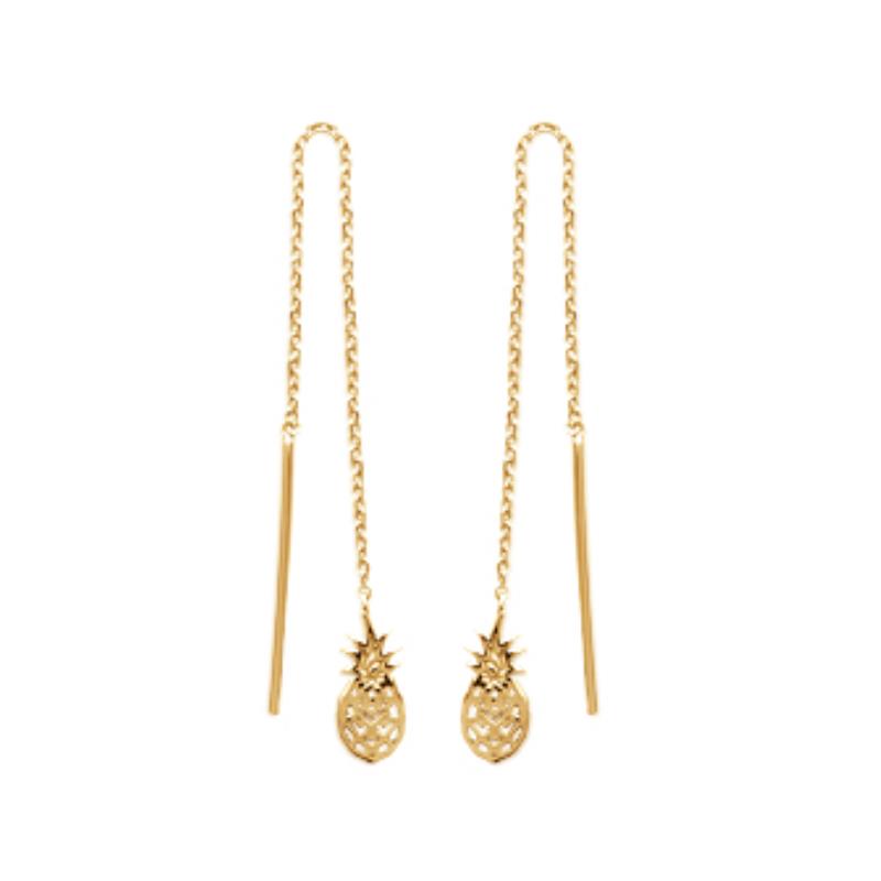 Coque de Nacre Boucles d'oreilles pendantes plaqué or 2535900