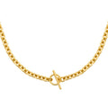 Coque de Nacre Collier acier doré 312262