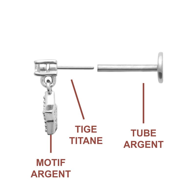 Coque de Nacre Piercing argent 13067310