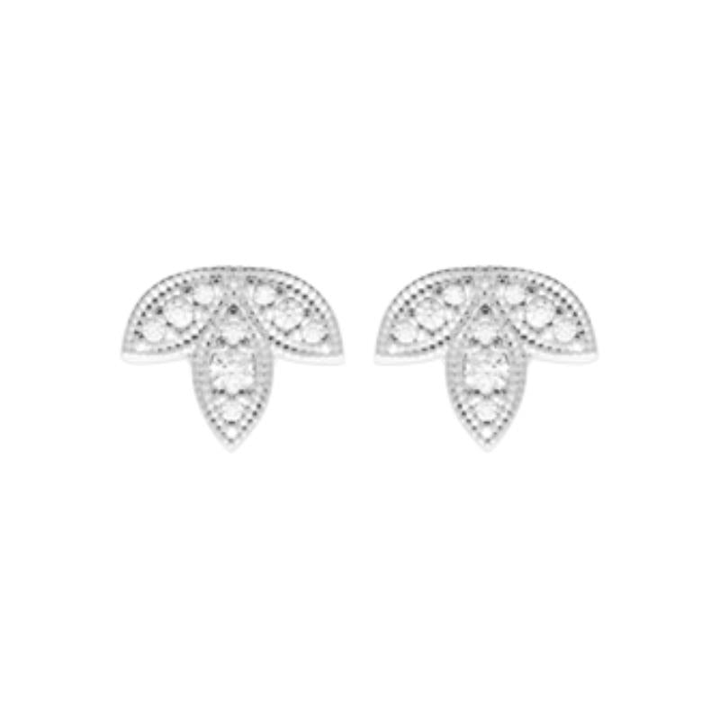 Coque de Nacre Puces d'oreilles argent 13059910