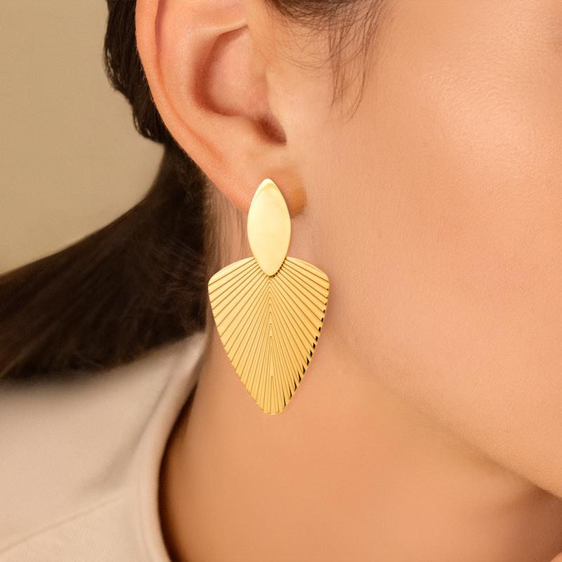 Izee Collier acier doré 312382