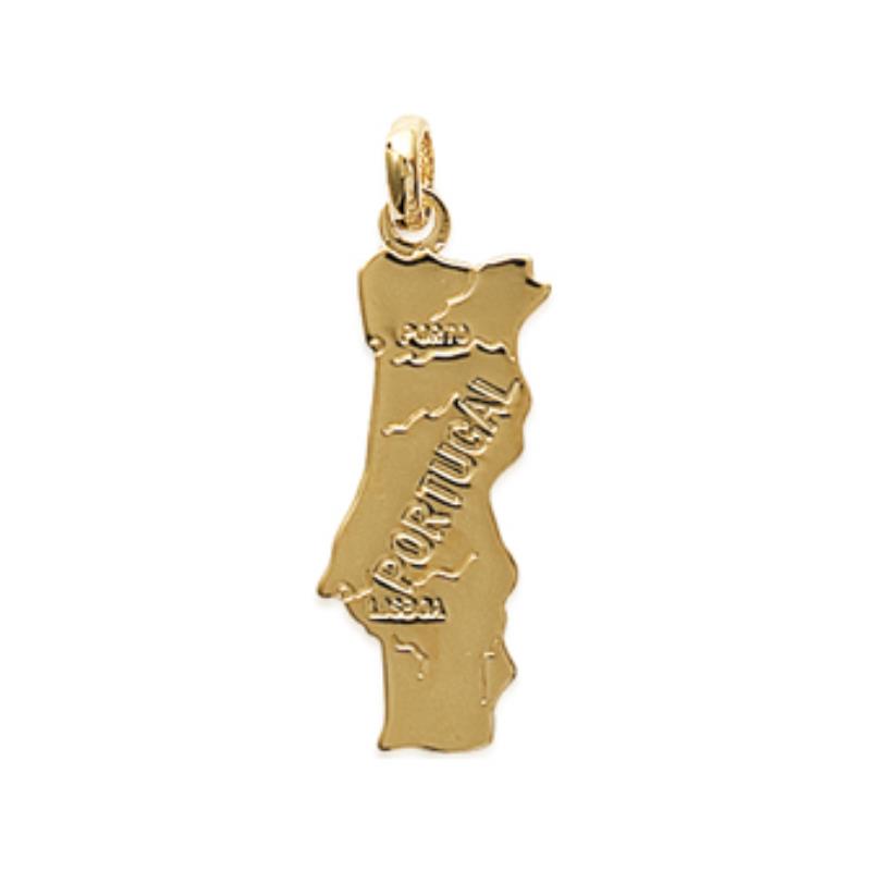 Coque de Nacre Pendentif carte plaqué or 2836600