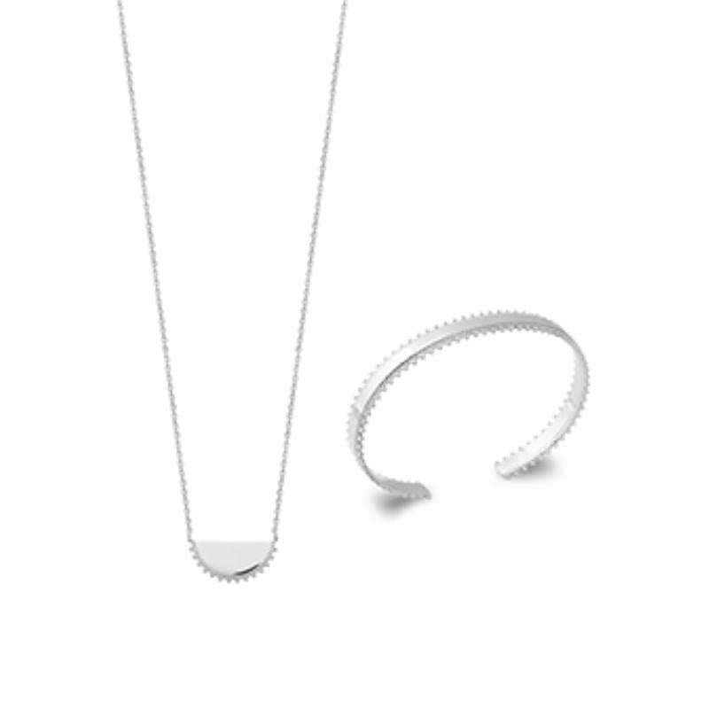 Coque de Nacre Collier argent 721664