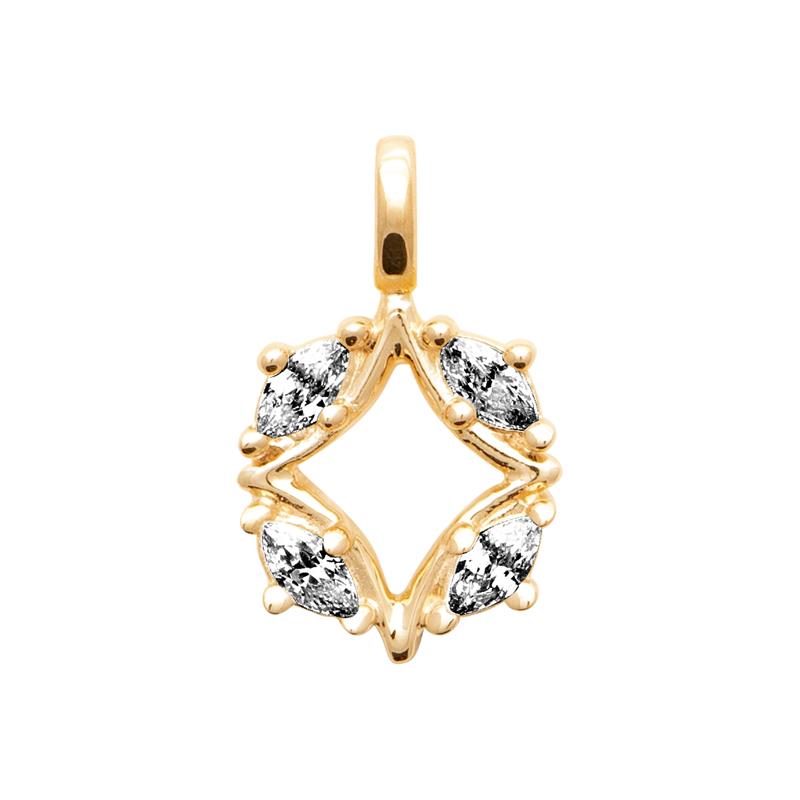 Coque de Nacre Pendentif plaqué or 2788910
