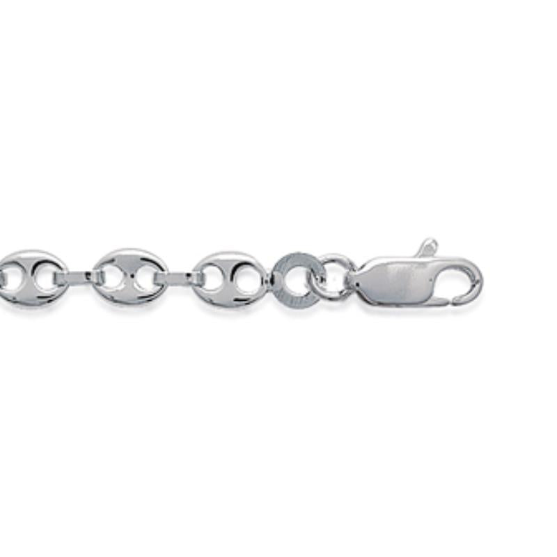 Coque de Nacre Bracelet maille grain de café argent 714010