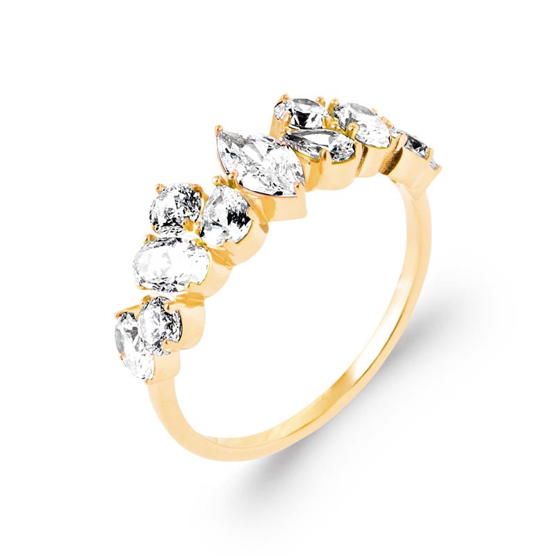 Coque de Nacre Bague plaqué or 20018310