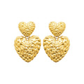 Coque de Nacre Boucles d'oreilles pendantes acier doré 3127309