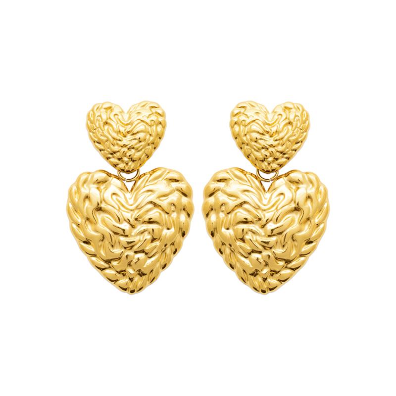 Coque de Nacre Boucles d'oreilles pendantes acier doré 3127309