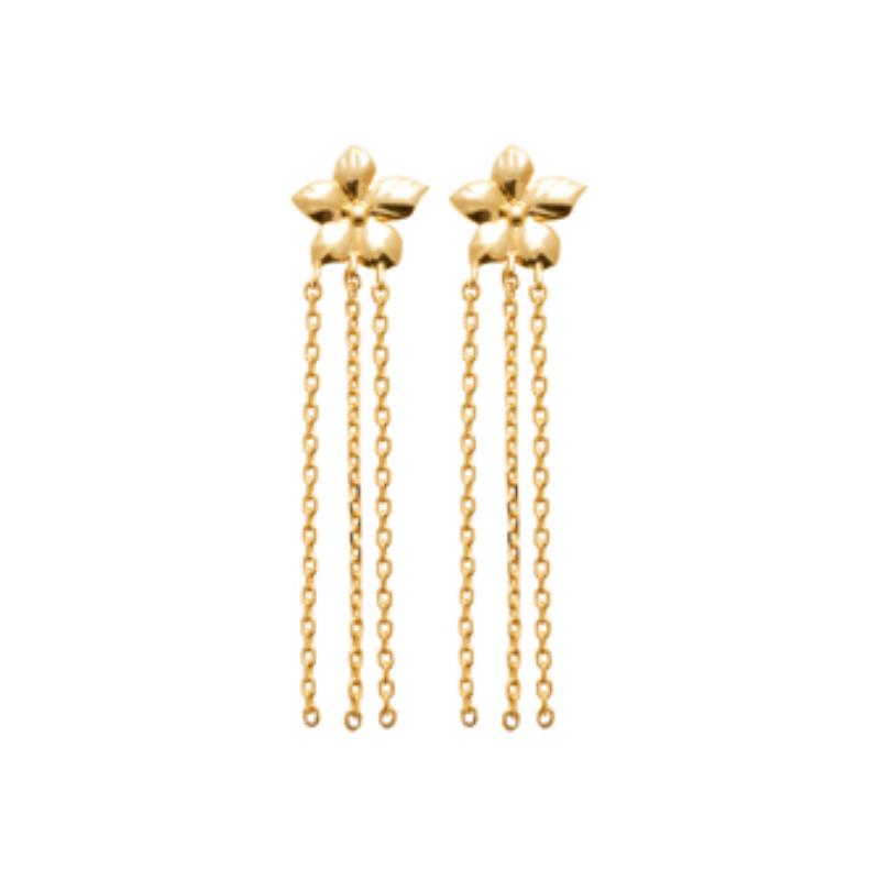 Coque de Nacre Boucles d'oreilles pendantes plaqué or 23049100