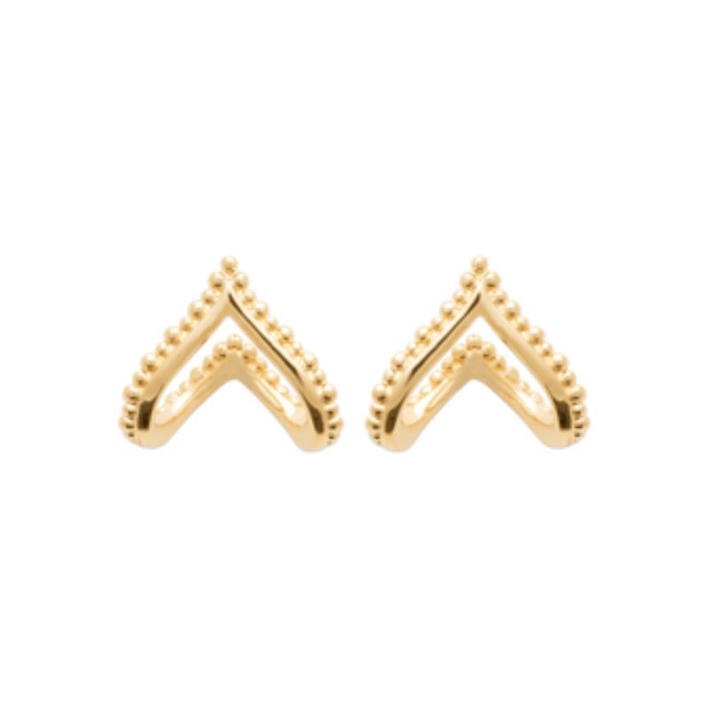 Coque de Nacre Boucles d'oreilles plaqué or 23043800