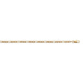 Coque de Nacre Chaîne maille figaro plaqué or 233100