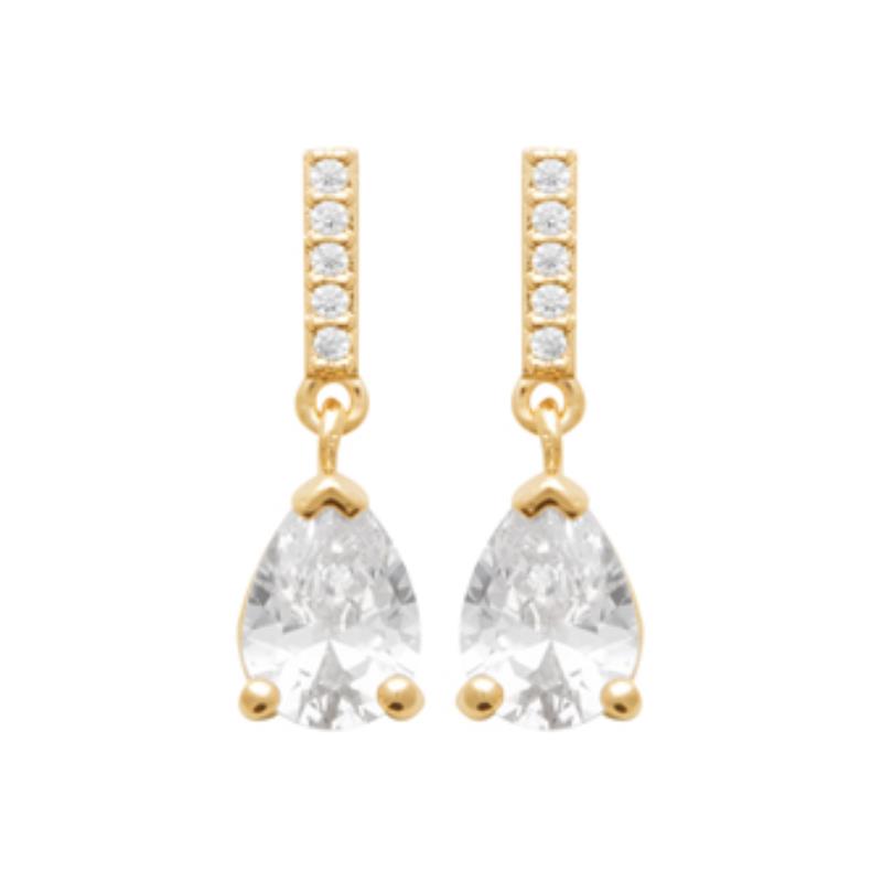 Coque de Nacre Boucles d'oreilles pendantes plaqué or 23046110