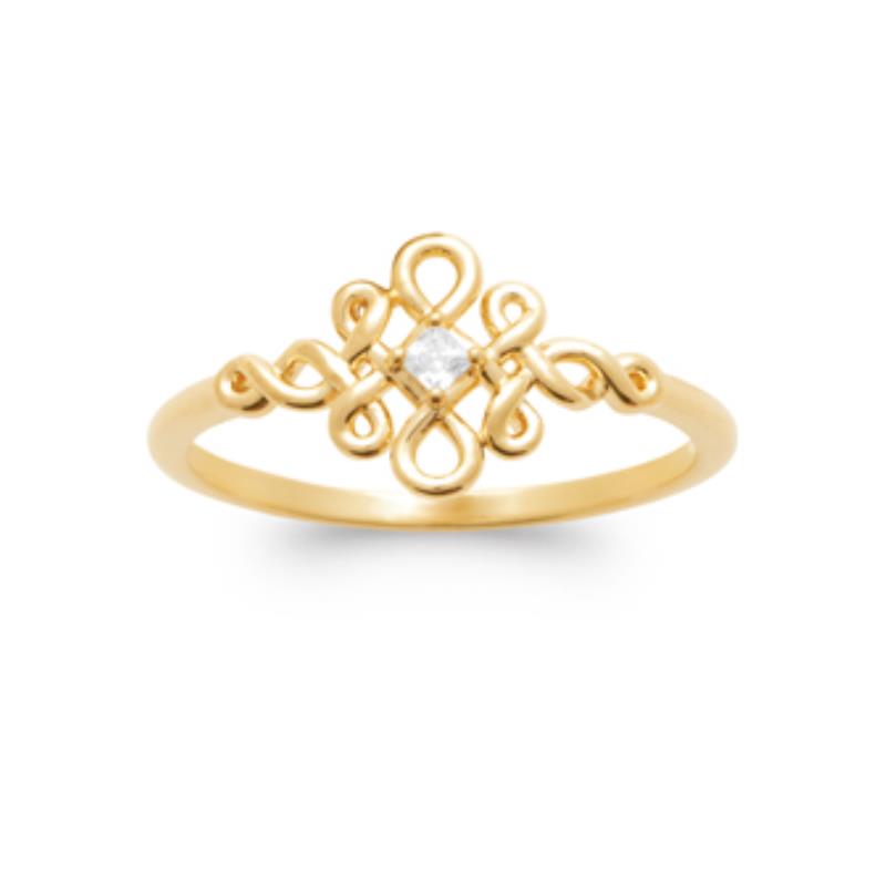 Coque de Nacre Bague plaqué or 2973610