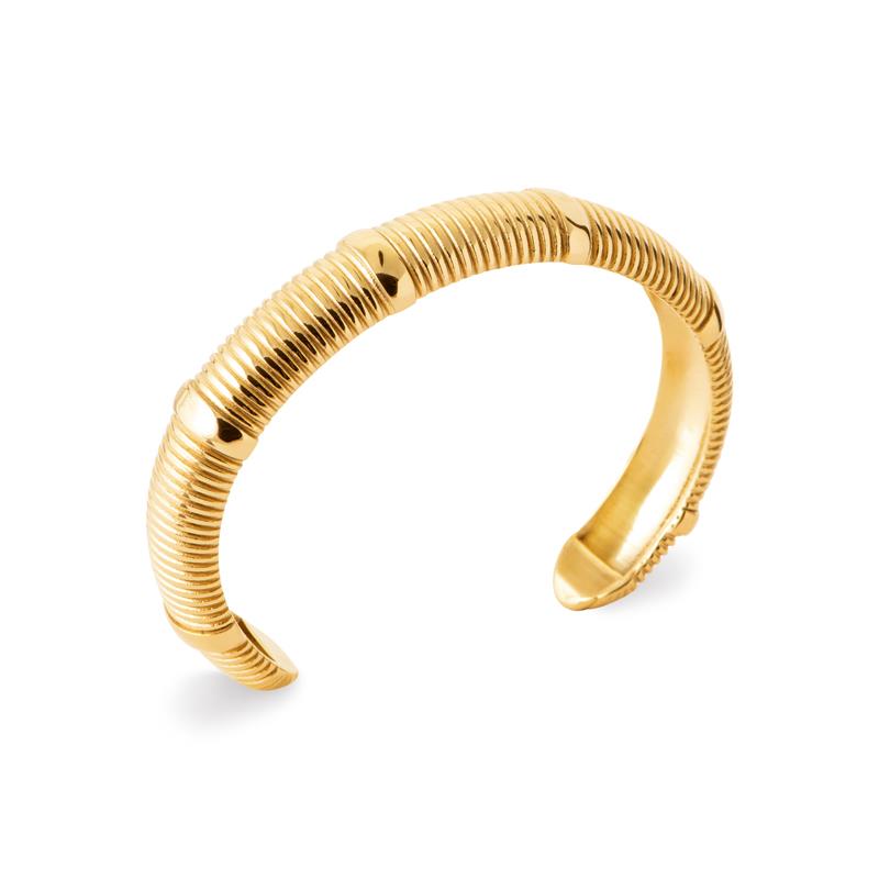 Izee Bracelet jonc acier doré 312396