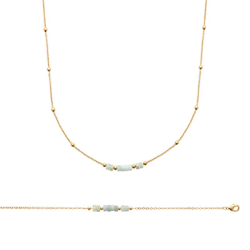 Coque de Nacre Collier plaqué or 973428