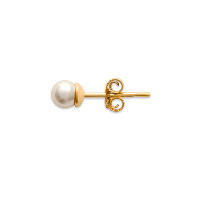 Coque de Nacre Boucle d'oreille à l'unité plaqué or 252604U