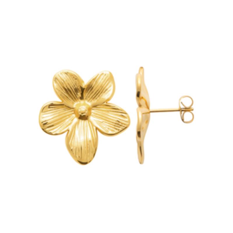 Izee Boucles d'oreilles acier doré 3117909