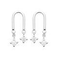 Coque de Nacre Puces d'oreilles argent 13060310