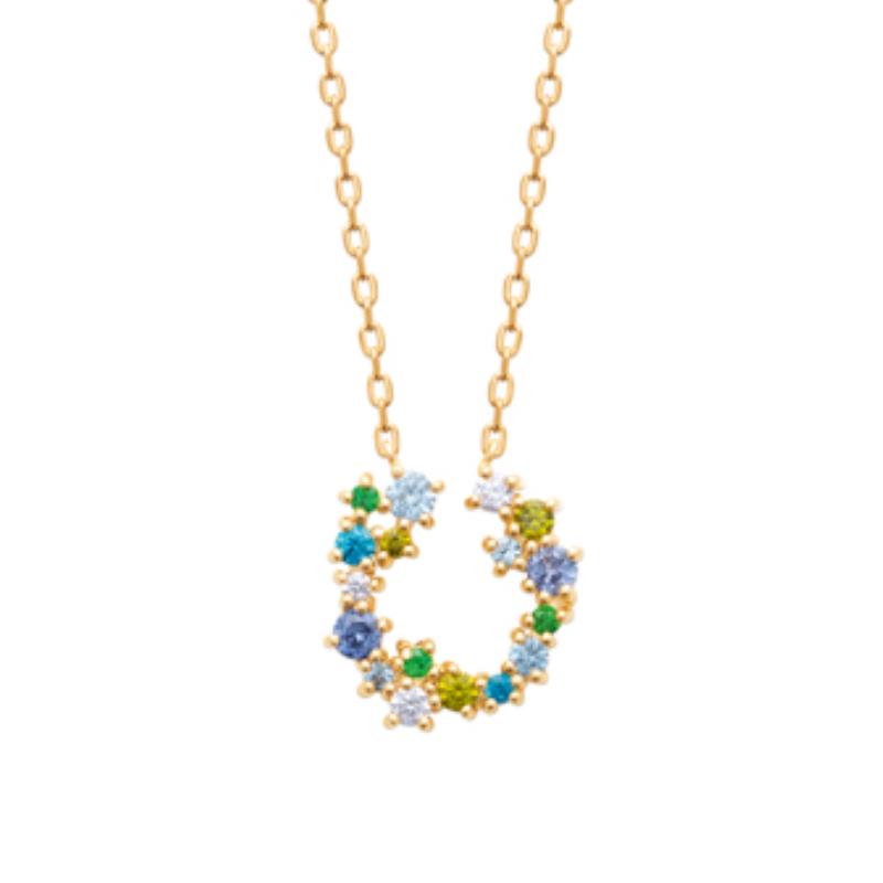 Coque de Nacre Collier plaqué or 974096