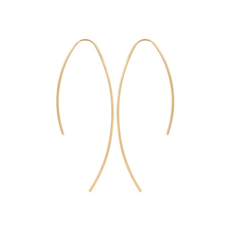 Coque de Nacre Boucles d'oreilles pendantes plaqué or 2568800