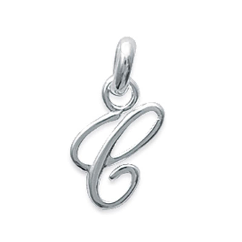 Coque de Nacre Pendentif initiale argent 14811553