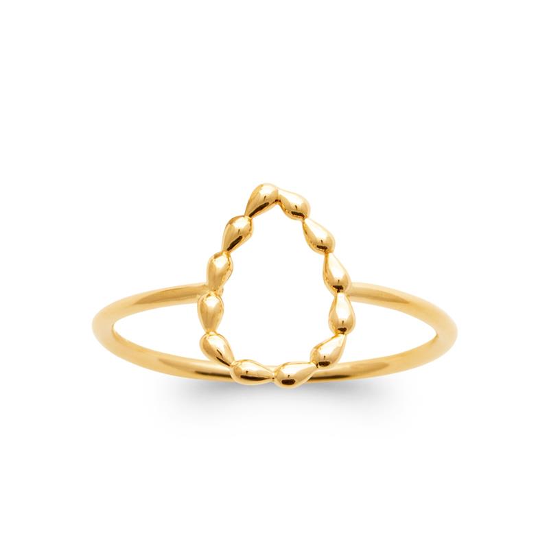 Coque de Nacre Bague plaqué or 20011500