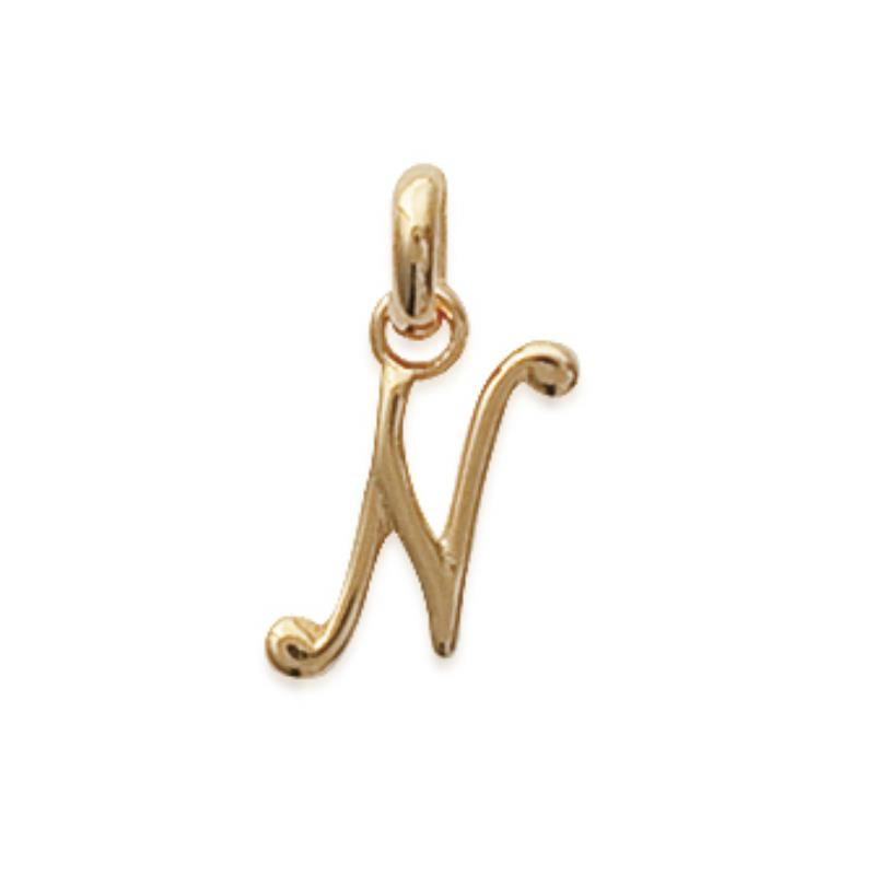 Coque de Nacre Pendentif initiale plaqué or 248115514