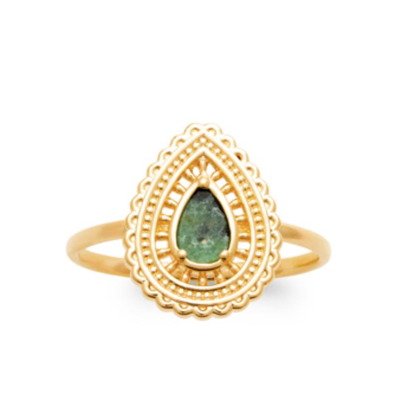 Coque de Nacre Bague plaqué or 20001450
