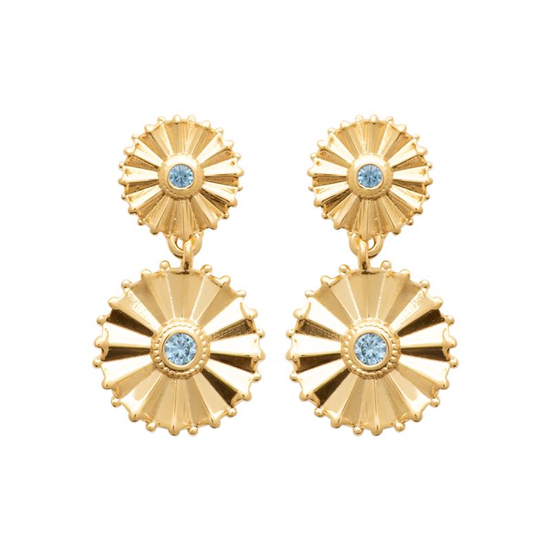 Coque de Nacre Boucles d'oreilles pendantes plaqué or 23084160