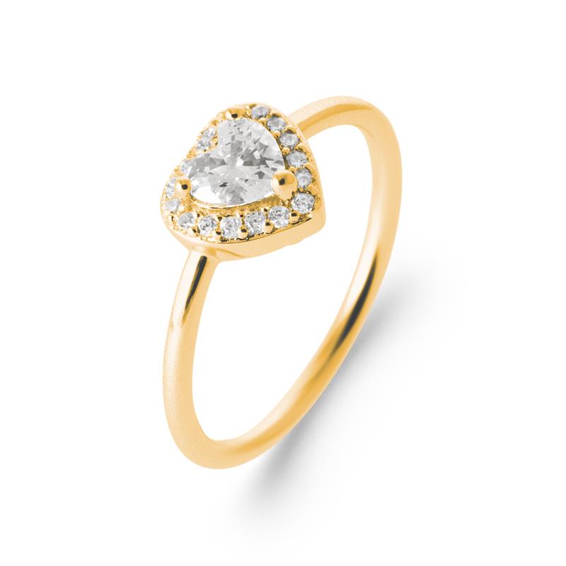 Coque de Nacre Bague solitaire plaqué or 2972910