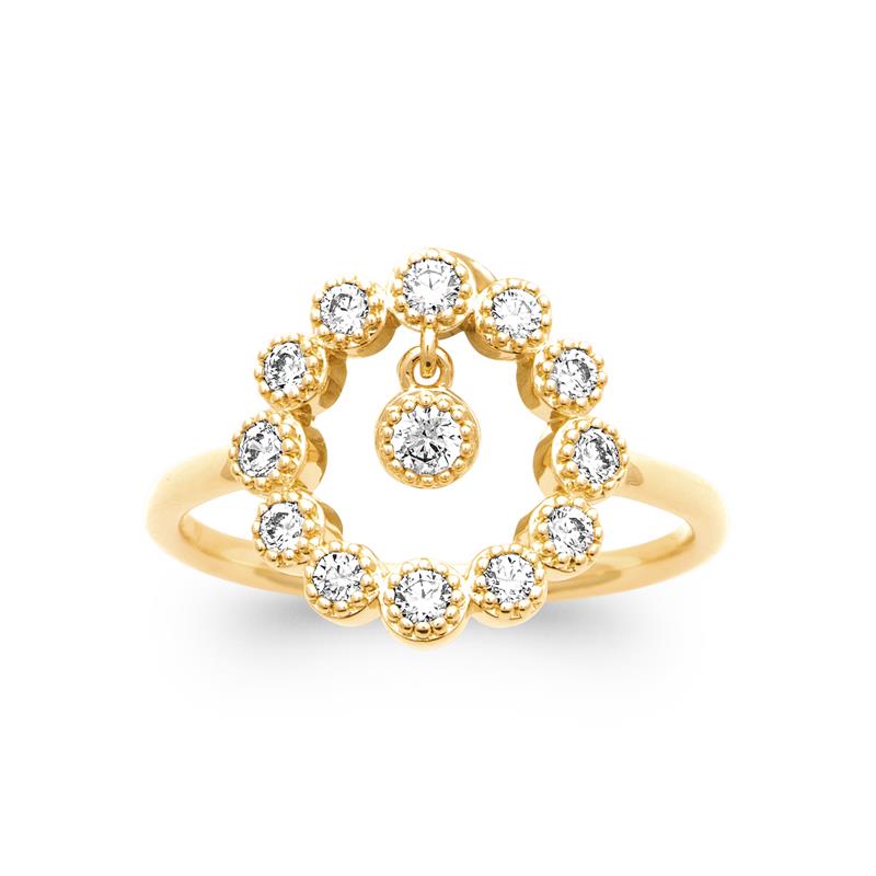 Coque de Nacre Bague plaqué or 20023210