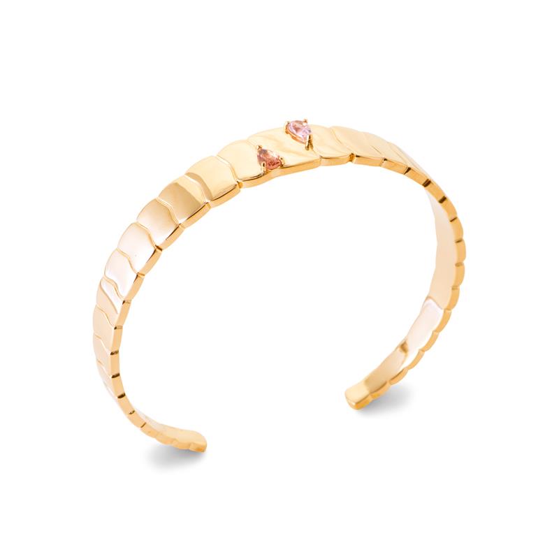 Coque de Nacre Bracelet jonc plaqué or 974487