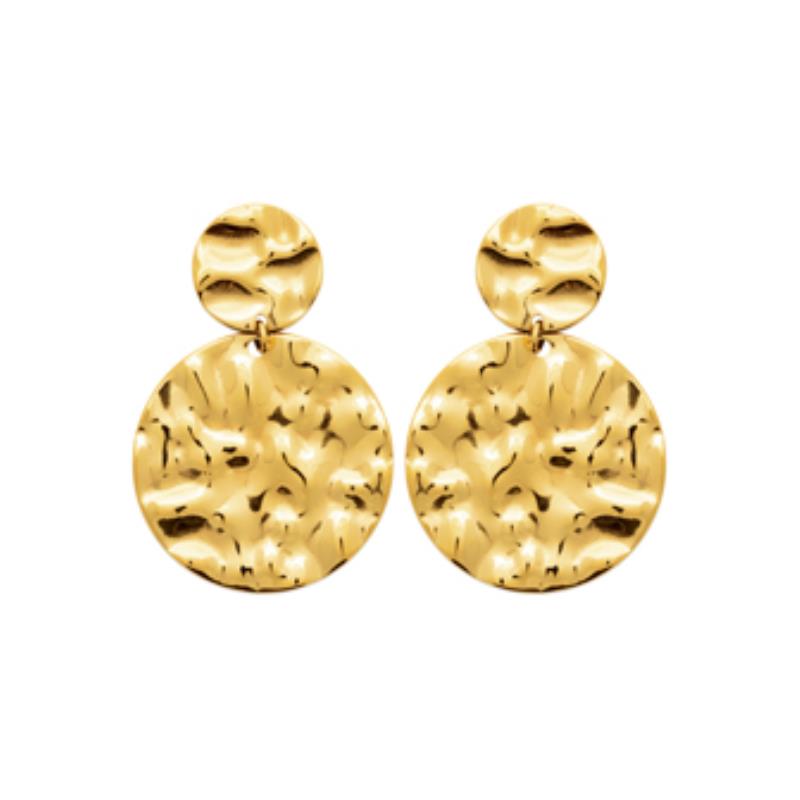 Izee Boucles d'oreilles pendantes acier doré 3124109