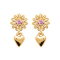 Coque de Nacre Puces d'oreilles plaqué or 23082480