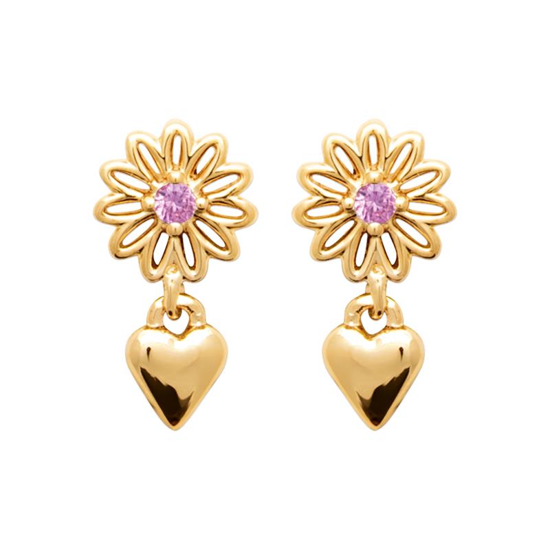 Coque de Nacre Puces d'oreilles plaqué or 23082480