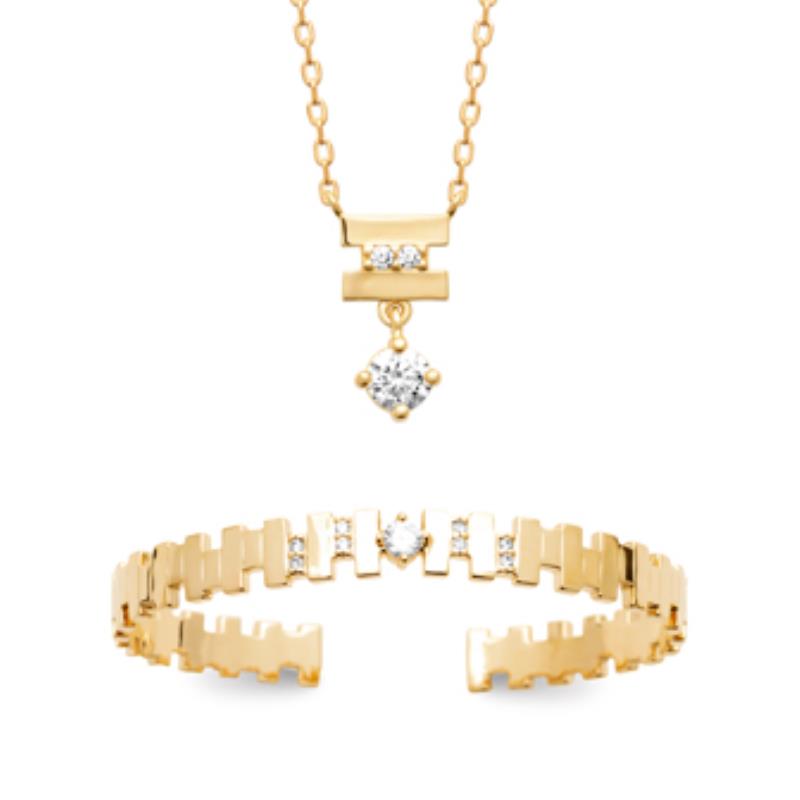 Coque de Nacre Collier plaqué or 974208