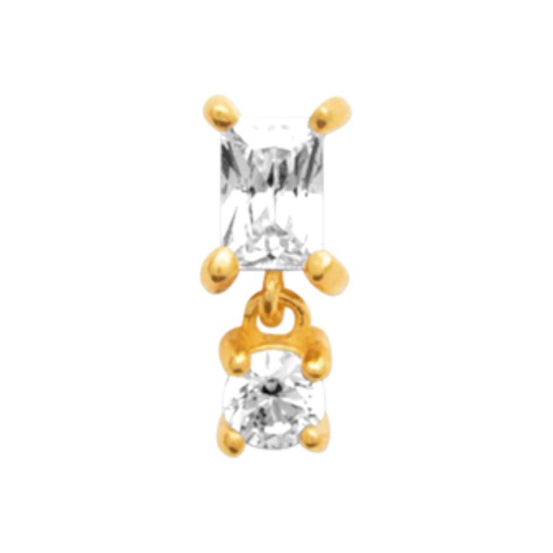 Coque de Nacre Piercing plaqué or 23074510