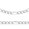 Coque de Nacre Chaîne maille figaro argent 133152
