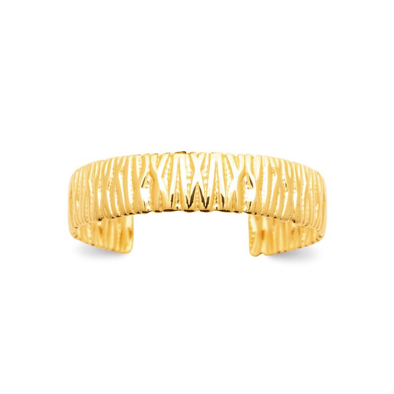 Coque de Nacre Bracelet jonc acier doré 312429