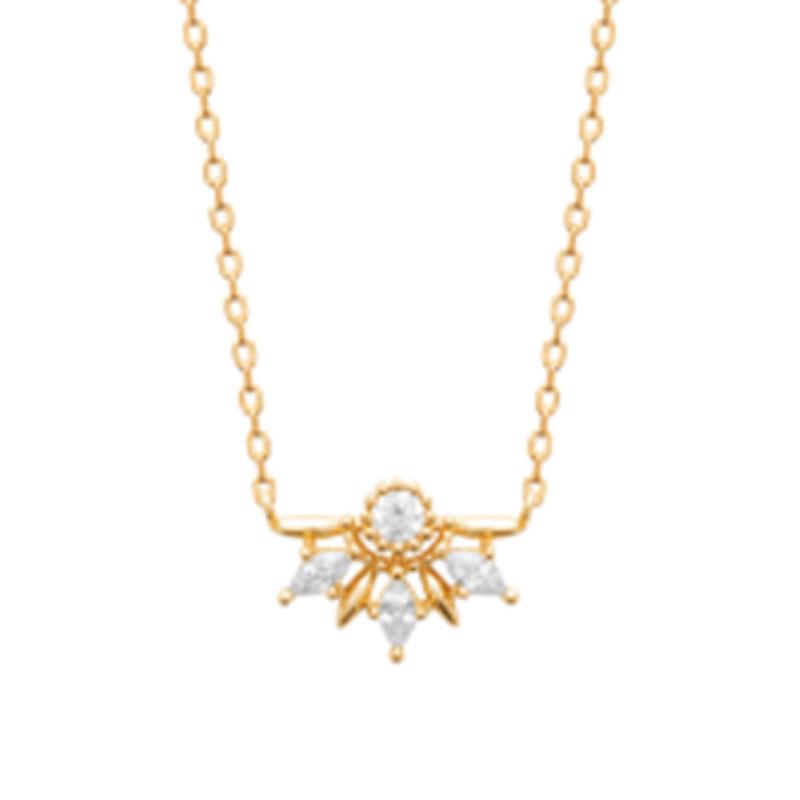 Coque de Nacre Collier plaqué or 974006