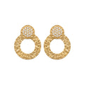 Coque de Nacre Boucles d'oreilles plaqué or 2579910