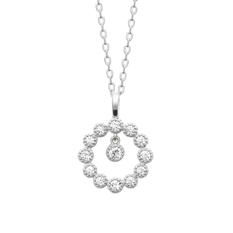Coque de Nacre Collier argent 874477