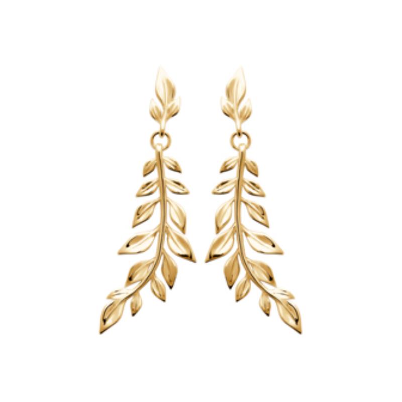Coque de Nacre Boucles d'oreilles pendantes plaqué or 23025900