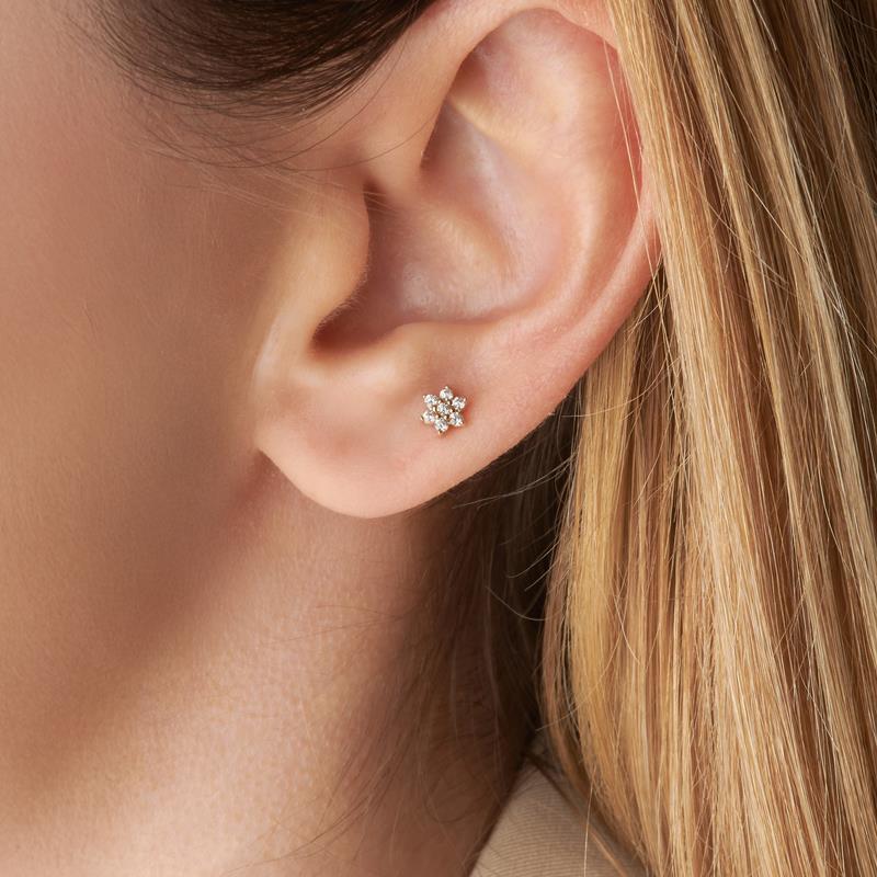 Coque de Nacre Boucle d'oreille à l'unité plaqué or 2529410U